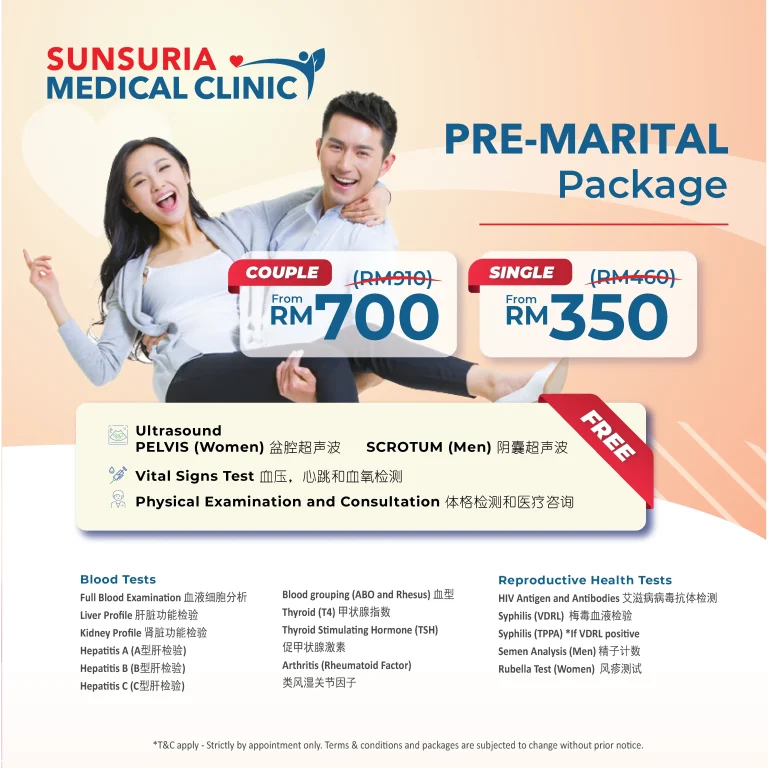 Pre Marital Sunsuria Medical - Affordable Clinic for Health Screening & X-ray in Sepang, Nilai